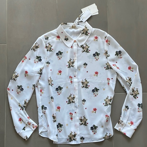 Ted Baker lady bug & berries print blouse NWT - Picture 5 of 15